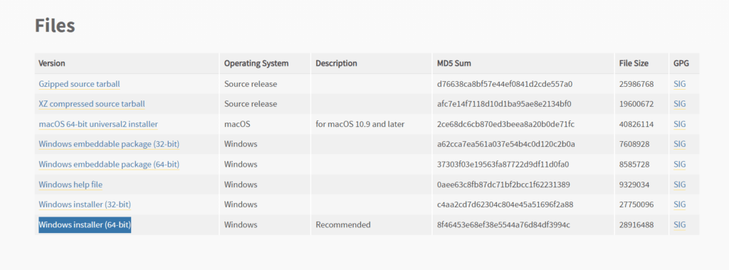 installing python for stable diffusion