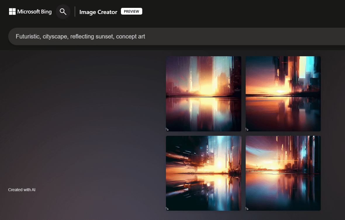 bing image creator prompt example