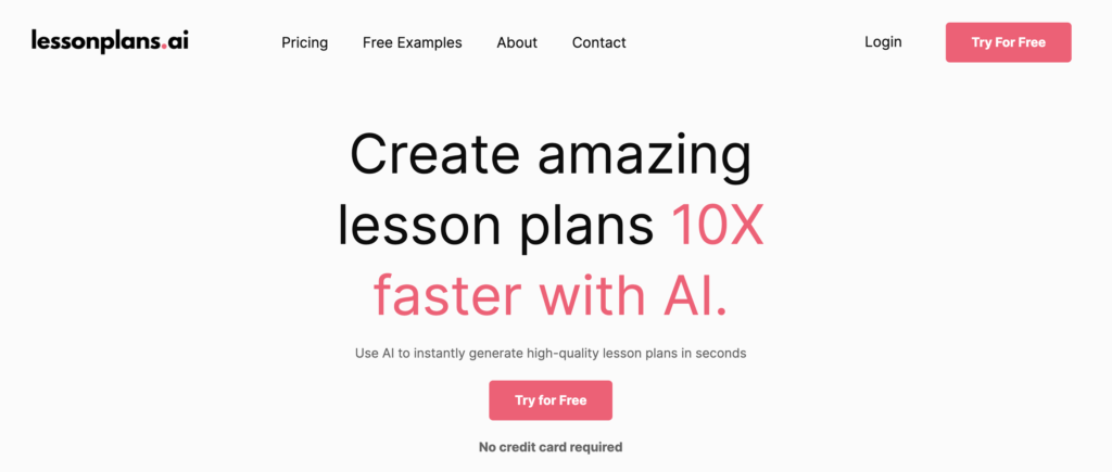 Lessonplan ai tool