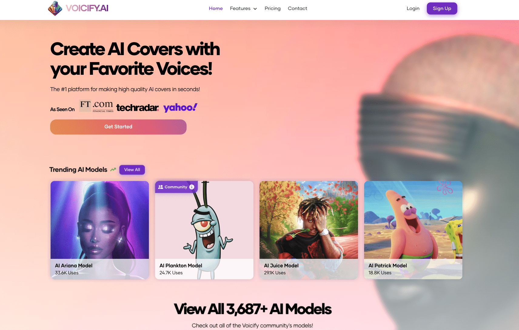 Voicify.Ai homepage