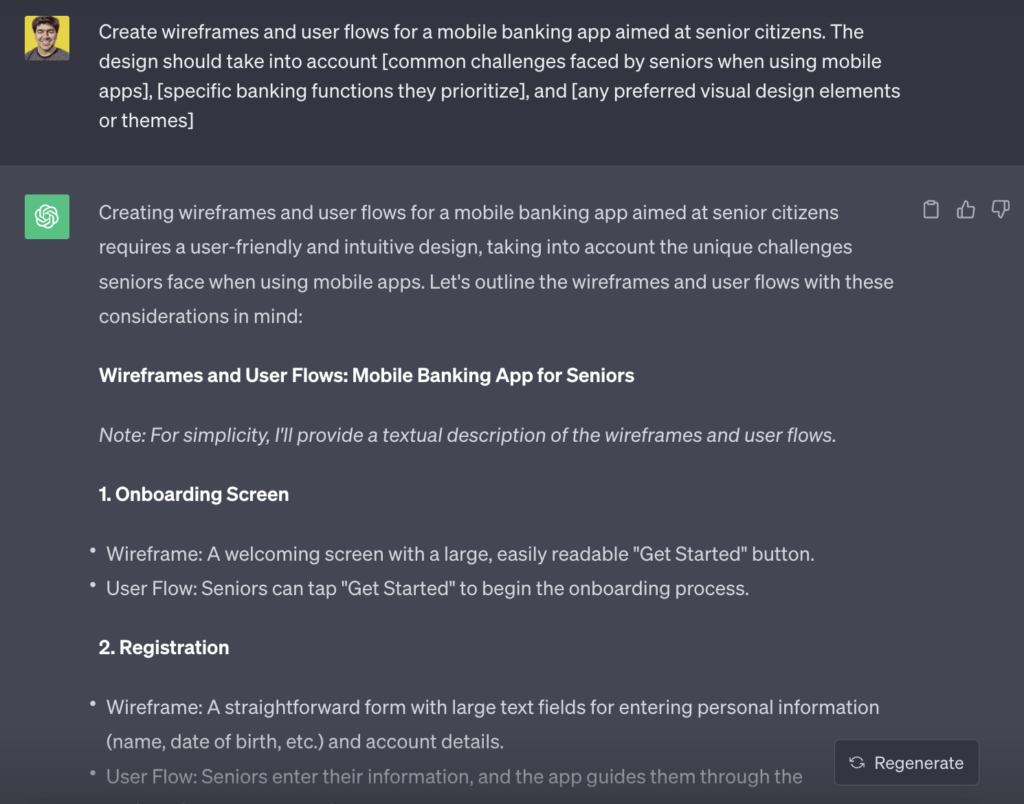 UI UX chatgpt prompt