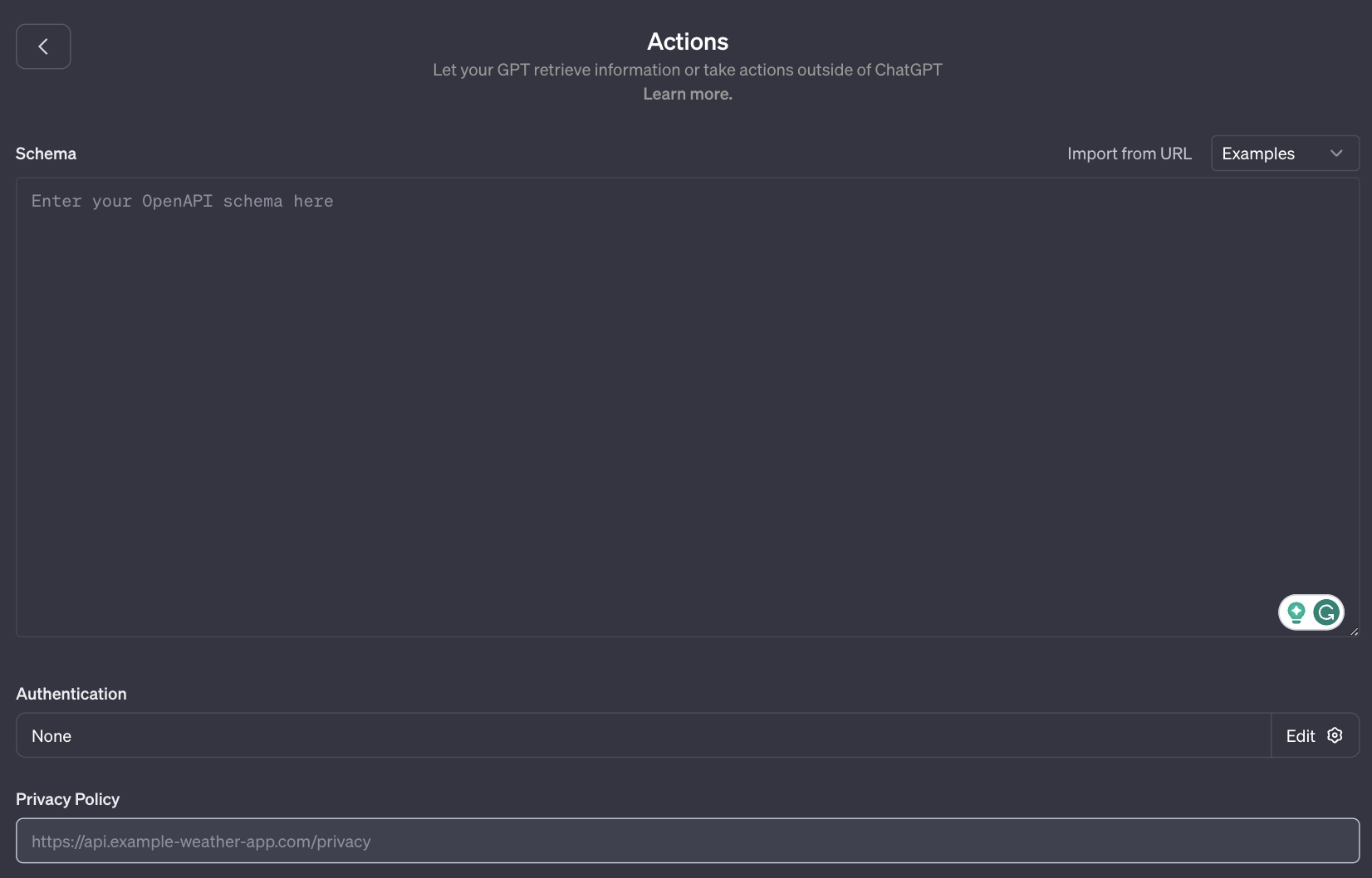 Actions to use third party APIs in GPTs