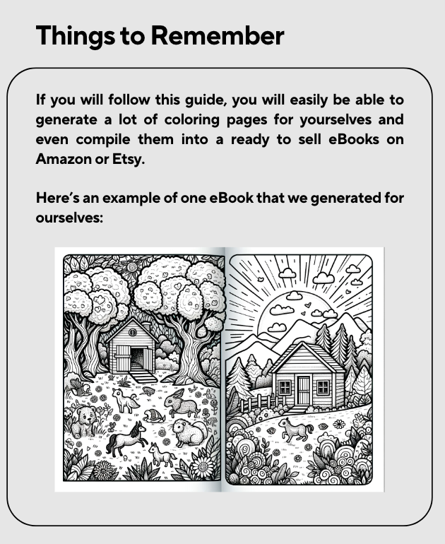 Midjourney Prompts for Coloring Book Pages