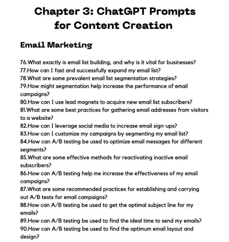 ChatGPT Handbook