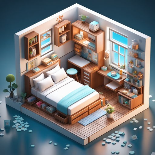 3D Isometric Anime Style