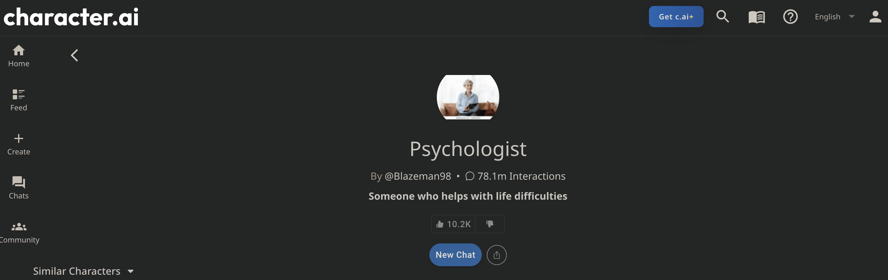 Psychologist character ai