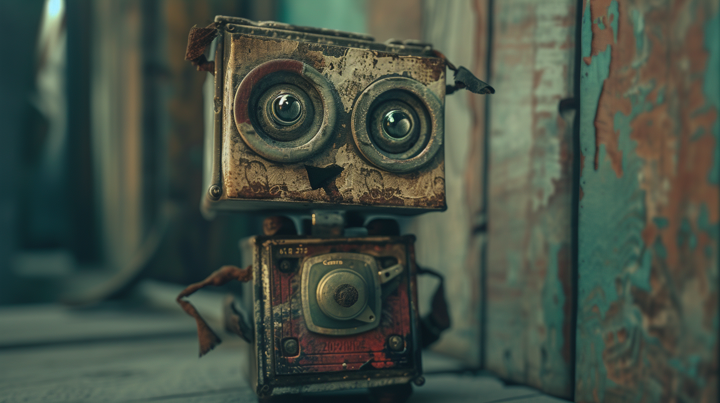 anthropomorphic vintage camera